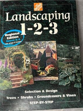 Home Depot Landscaping 1-2-3 Hard Cover Book